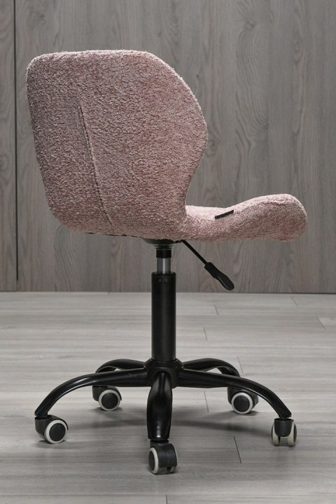 Krzesło obrotowe VASTO OFFICE BARANEK BOUCLE PINK SMOKE