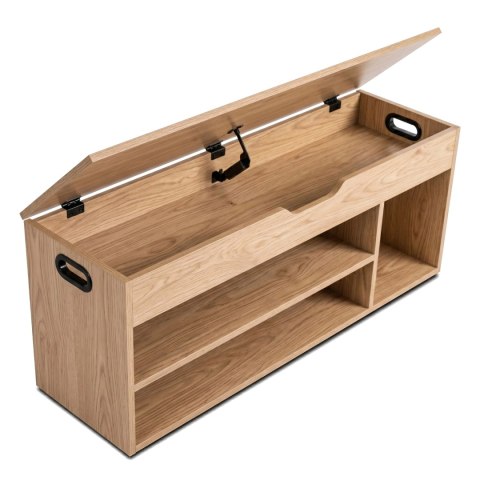 Szafka na Buty ALEC 100 cm Dąb/Czarny