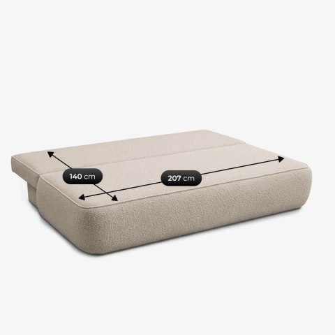 Sofa Rozkładana ARVETO Beżowa Boucle
