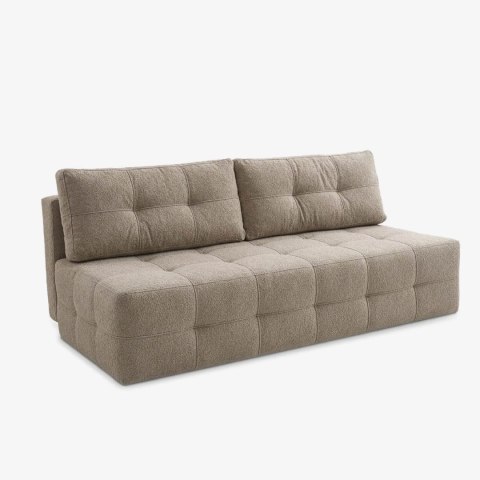 Sofa Rozkładana MORANA Kremowa Boucle
