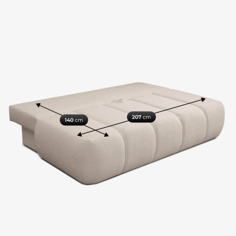 Sofa Rozkładana SARIA Beżowa Boucle