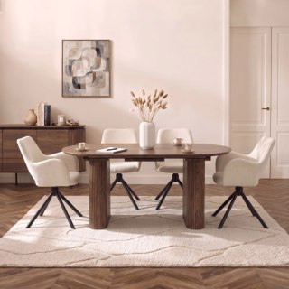 Stół OVAL Rozkładany 180-220 cm Orzech