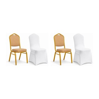 King Home Zestaw 2 krzeseł bankietowych HERA + 2 pokrowce WEDING