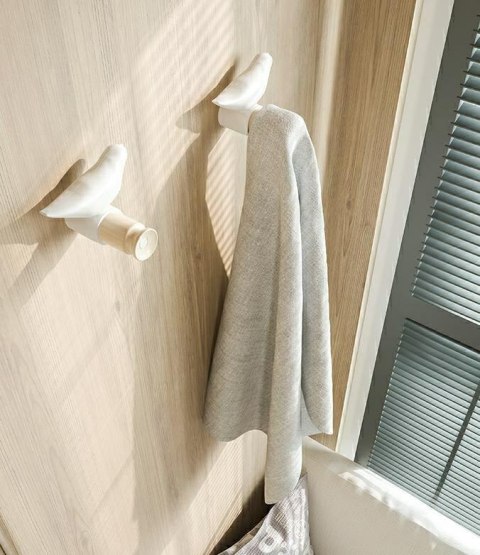 King Home Zestaw 2 wieszaków BIRD biały