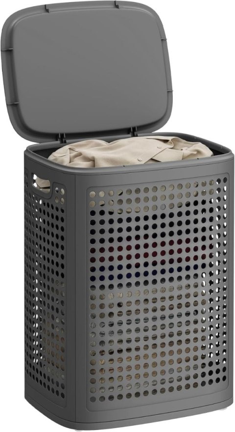 Kosz na pranie 75l szary - RLH021G101