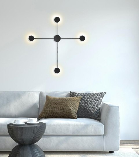 Moosee MOOSEE zestaw 2 lamp ściennych SHADOW 4 CLOSE czarny