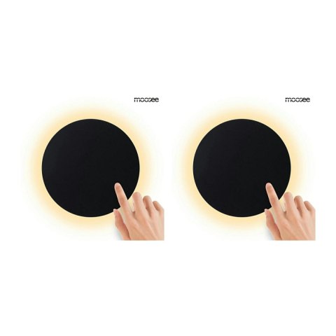 Moosee MOOSEE zestaw 2 lamp ściennych SHADOW SUN 30 czarny