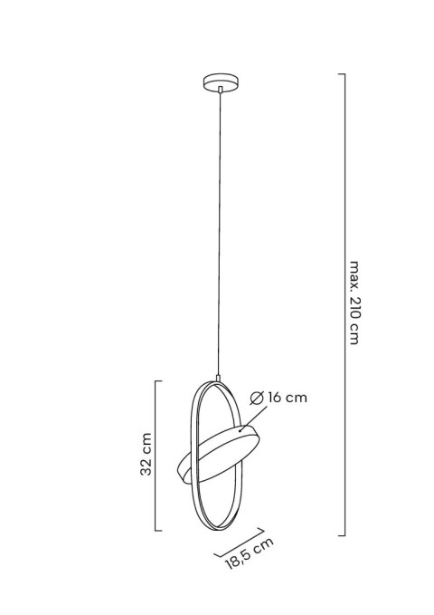Moosee MOOSEE zestaw 2 lamp wiszących SPINNER 19 złoty