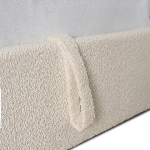 Łóżko 120x200 MARSYLIA z Pojemnikiem Kremowe Boucle
