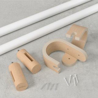 Umbra UMBRA karnisz BELLWOOD 107 - 305 cm biały / brązowy