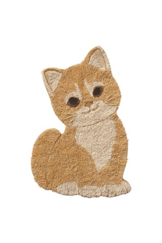 Dywan bawełniany dla dzieci Ginger Kot 85 x 130 cm do prania w pralce - Lorena Canals