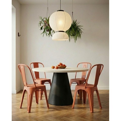 King Home Zestaw 2 Krzeseł TOWER PARIS PP UV pomarańczowe