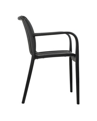 Modesto Design MODESTO zestaw 4 krzeseł STRIPS ARM czarny
