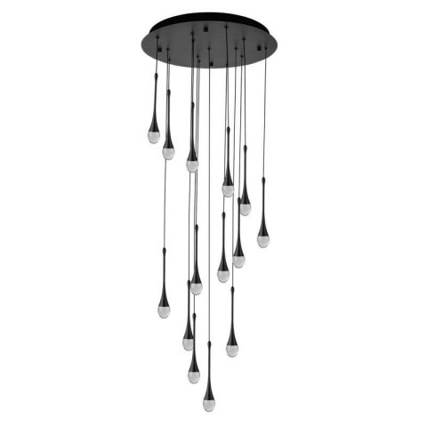 AZZARDO AZZARDO lampa wisząca DALMA 14 ROUND czarna