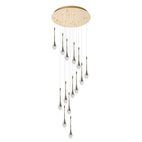 AZZARDO AZZARDO lampa wisząca DALMA 14 ROUND złota