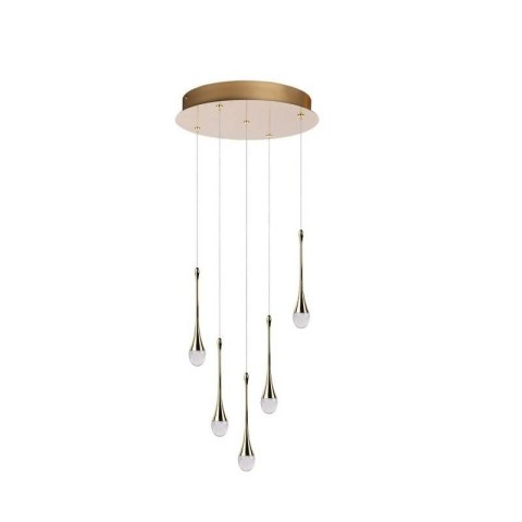 AZZARDO AZZARDO lampa wisząca DALMA 5 ROUND złota