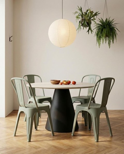 King Home Zestaw 2 Krzeseł TOWER PARIS PP UV jasnozielone