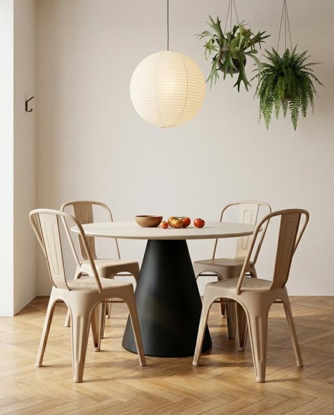 King Home Zestaw 4 Krzeseł TOWER PARIS PP UV beżowe