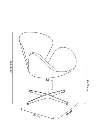 King Home Fotel SWAN PREMIUM regulowany czerwony