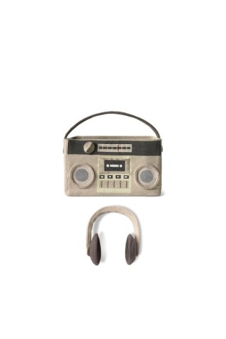 Bawełniany kosz do przechowywania i zabawy Boombox Radio Lorena Canals