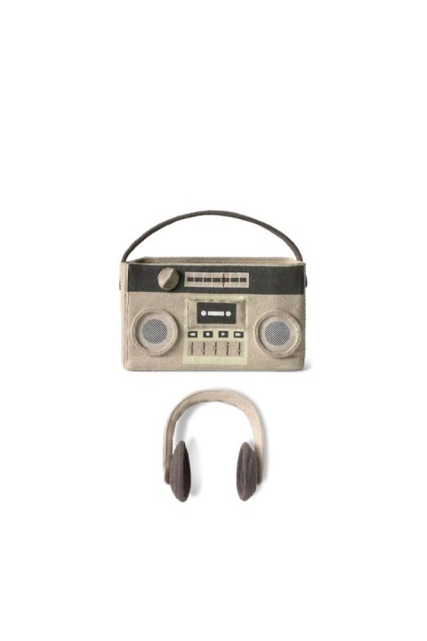 Bawełniany kosz do przechowywania i zabawy Boombox Radio Lorena Canals