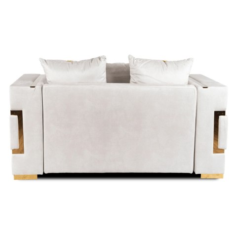 Sofa PALLAZO 2S Dwuosobowa Kremowo/Złota