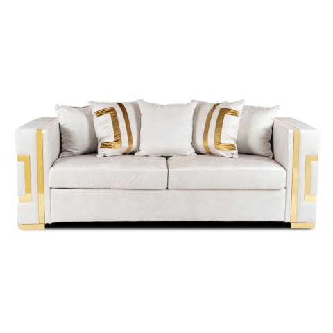 Sofa PALLAZO 3S Trzyosobowa Kremowo/Złota
