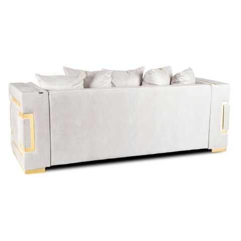 Sofa PALLAZO 3S Trzyosobowa Kremowo/Złota