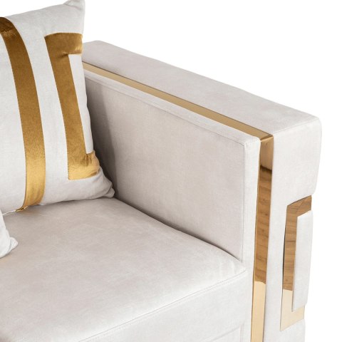 Sofa PALLAZO 3S Trzyosobowa Kremowo/Złota