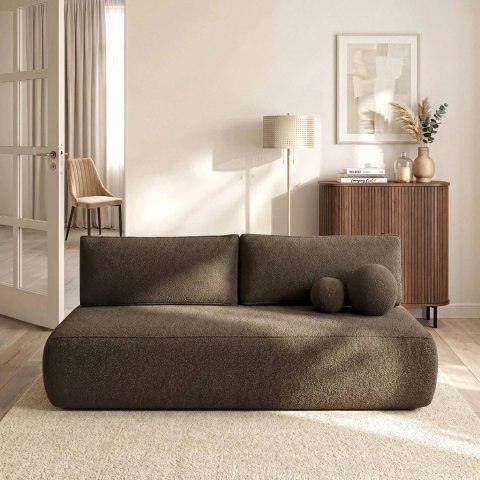 Sofa Rozkładana ARVETO Mocca Boucle