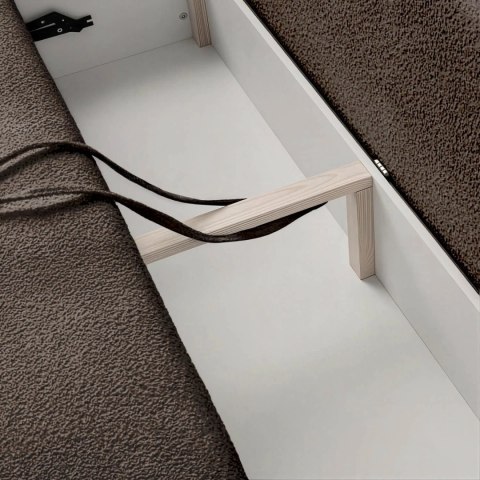 Sofa Rozkładana ARVETO Mocca Boucle