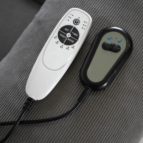 Fotel Masujący Elektrycznie Rozkładany FENIX z Funkcją Wstawania Szary