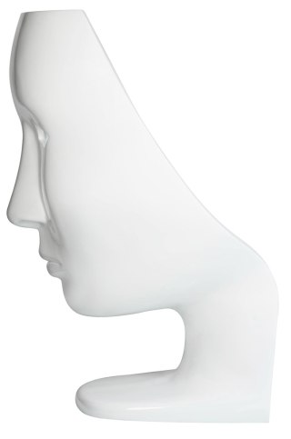 King Home Fotel NEMO FACE CHAIR biały - włókno szklane