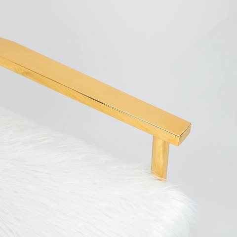 Kare Design KARE fotel MR. FLUFFY biały / złoty