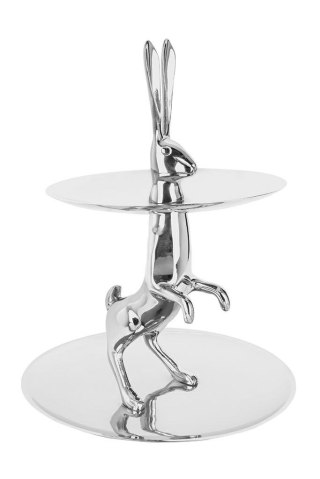 Kare Design KARE patera / etażerka BUNNY srebrna