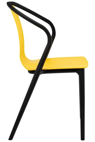 King Home Krzesło VINCENT żółte
