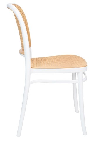 King Home Krzesło WICKY białe - polipropylen