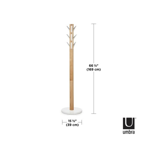 Umbra UMBRA wieszak na ubrania FLAPPER biały naturalny