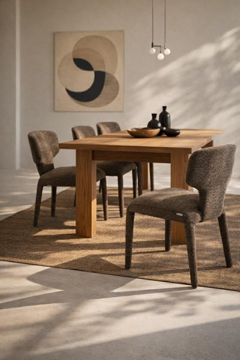 King Home Zestaw 2 krzeseł APULIA brązowy / taupe
