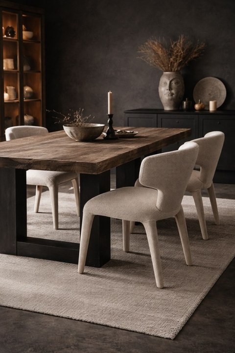 King Home Zestaw 6 krzeseł APULIA beżowy