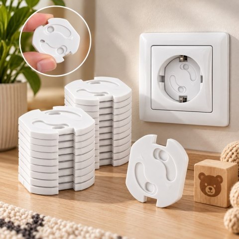 SHP Zestaw 10 sztuk zabezpieczeń do gniazdka SHP Child Protect BUZZ biały
