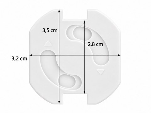 SHP Zestaw 10 sztuk zabezpieczeń do gniazdka SHP Child Protect BUZZ biały