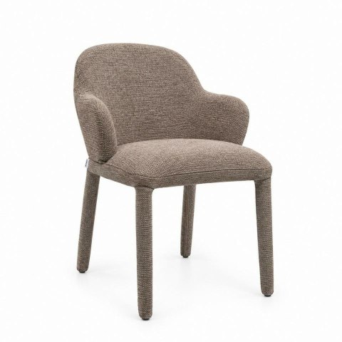 King Home Zestaw 6 krzeseł AKIRA brązowy / taupe