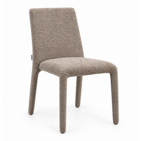 King Home Zestaw 6 krzeseł ALYA brązowy / taupe