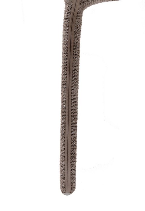 King Home Zestaw 6 krzeseł ALYA brązowy / taupe
