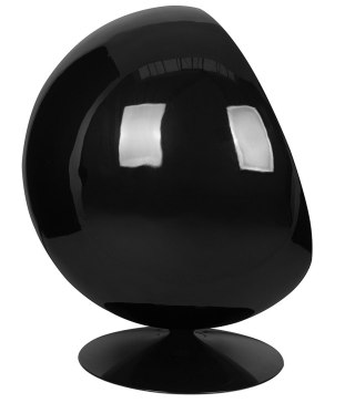 King Home Fotel BALL BLACK czerwony - włókno szklane, metal
