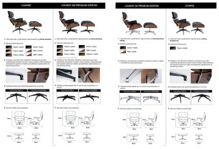 King Home Fotel LOUNGE VA PREMIUM biały / orzech z podnóżkiem