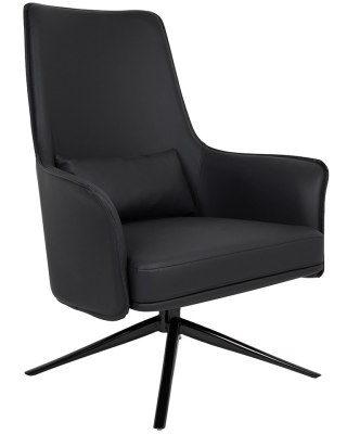 King Home Fotel VICTOR czarny - PU, metal