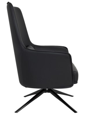 King Home Fotel VICTOR czarny - PU, metal