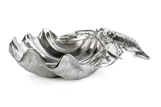 Kare Design KARE chłodziarka na napoje / patera LOBSTER srebrna